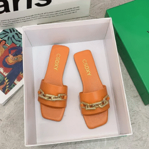 Luxury Genuine Leather Flip-Flops for Women