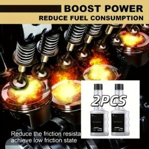 2pcs All-in-One Fuel Additive | Cleans Carbon, Boosts Power, Reduces Emissions - Suitable for Gasoline Engines in Automobiles and Motorcycles
