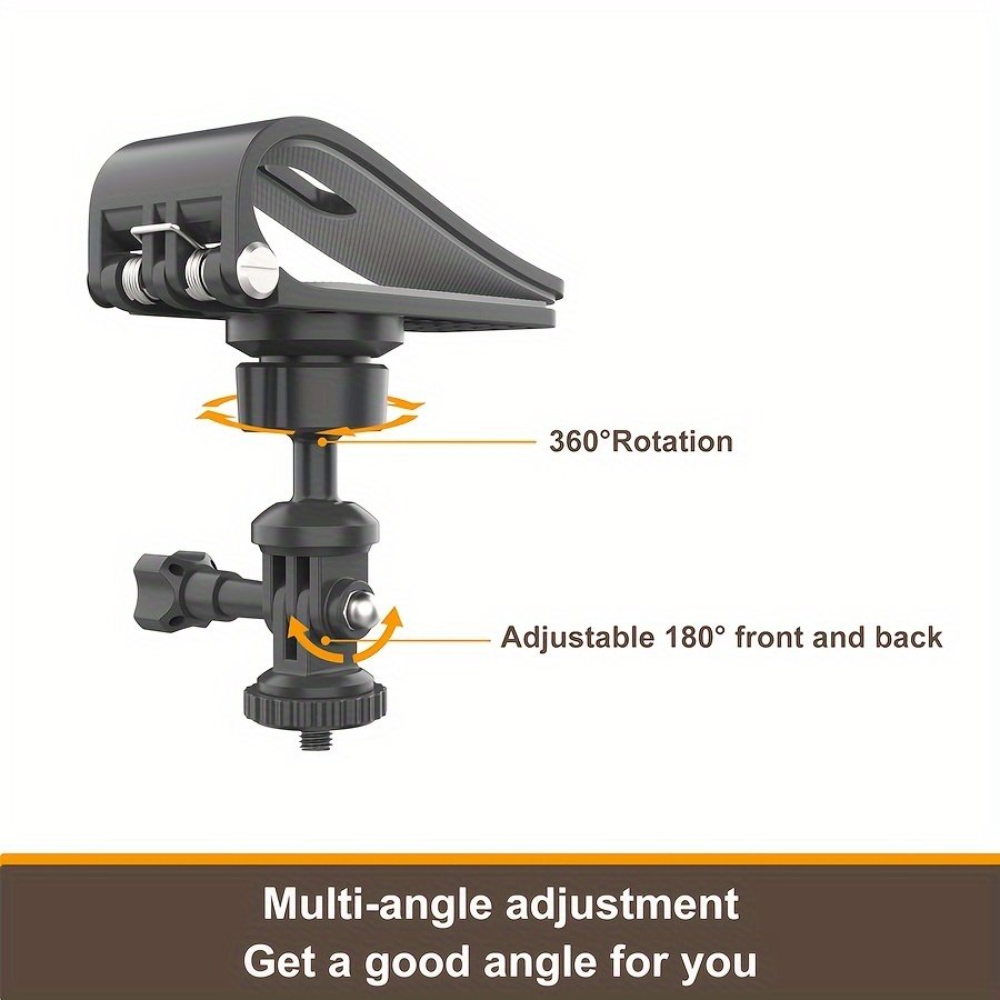 Quick Clip Mount with Universal Ball J Hook Compatible for Hero 12 11 10 9 8 7 6 5 Black, DJI Osmo Action 3, AKASO and More - Image 6